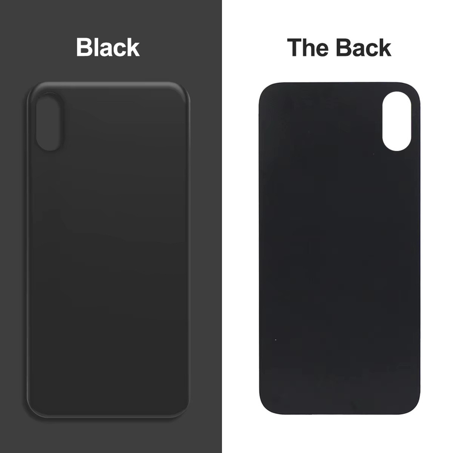 Apple Ersatz Gehäuseabdeckung Glaspanel für iPhone X, iPhone XS und iPhone XS Max in Schwarz oder Weiß - Bild 5