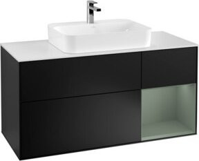 V&B Waschtischunterschrank Finion in Blau lackiert, Breite: 120 cm, Tiefe: 50,1 cm, Höhe: 50,1 cm - Bild 1