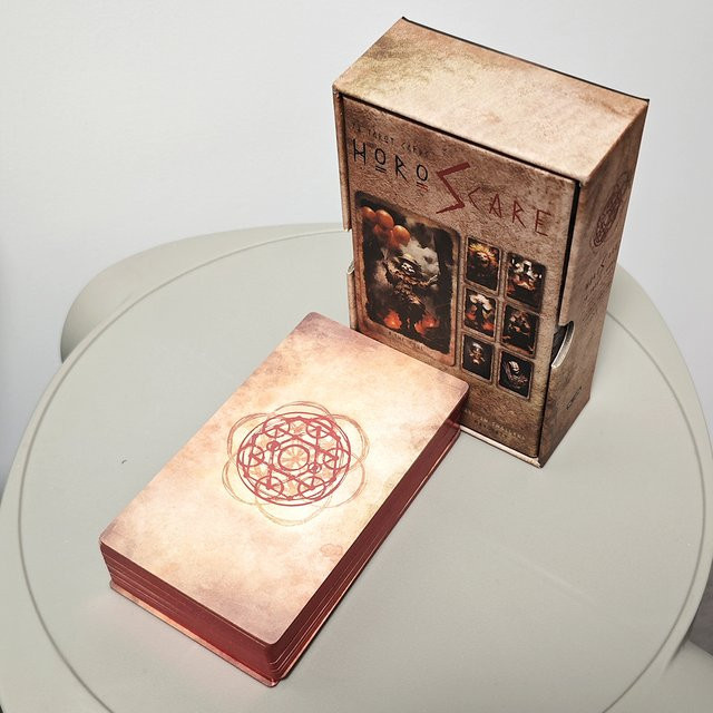 HoroScare Tarot, Tarotkarten, 80 Stück, mit rotvergoldeten Kanten - Bild 1