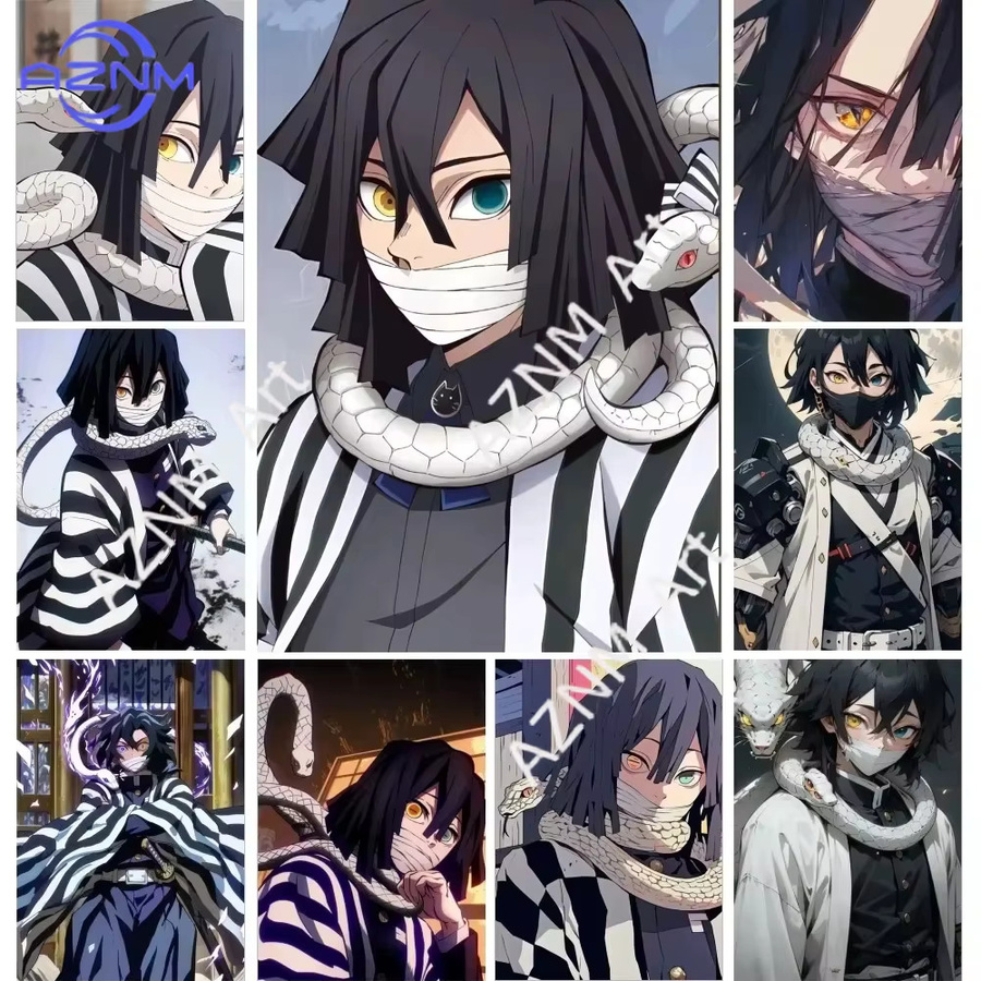 KAYOU Anime Demon Slayer Poster Iguro Obanai Kunstdruck Mehrfarbig - Bild 2