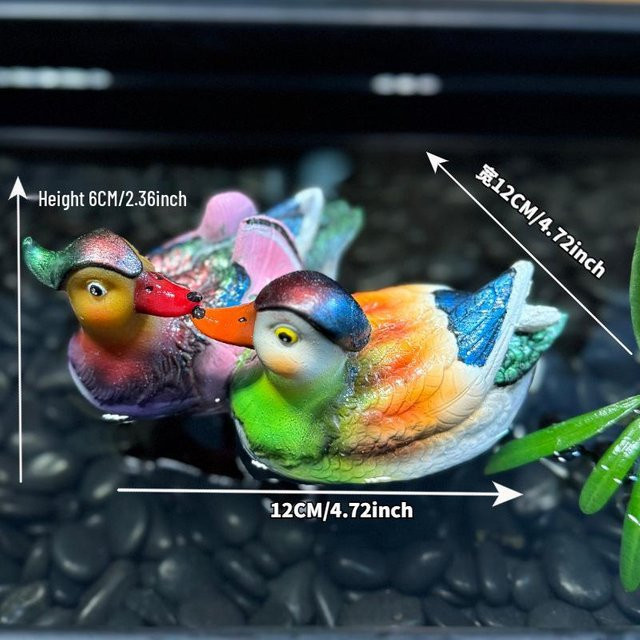 Global Finds Schwimmende Mandarin-Enten Wasserspiel für Gartenteiche - Bild 1