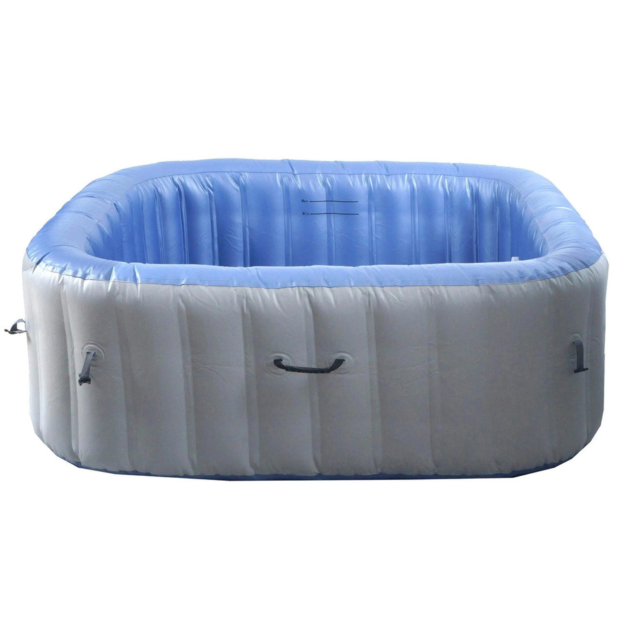 MCW Ersatz-Pool für Whirlpool N97, aufblasbarer Pool für 6 Personen, eckig, grau-blau - Bild 3