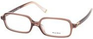 Miu Miu MU 01YV Korrektionsbrille, Vollrand, rechteckig, Kunststoff, braun, Damen - Bild 1