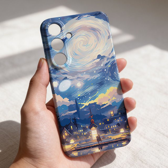 Vintage Ölgemälde Handyhülle aus hartem PC für Samsung Galaxy S26 S25 S24 S23 S22 Plus S21 Ultra Edge S23 S24 S25 FE in Multicolour - Bild 1