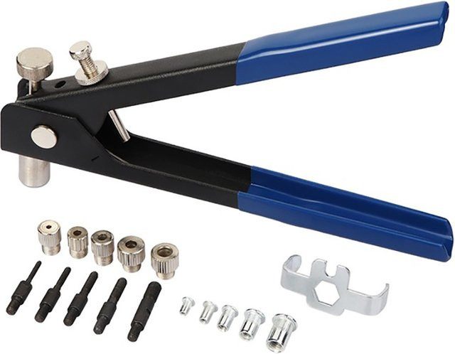 Gewinde-Nietmutter-Set aus Aluminiumlegierung in Bright-Optik mit M3, M4, M5, M6 und M8 - Bild 1