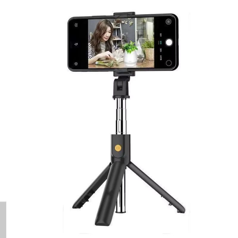 VORTNGLE 3-in-1 Mini-Wireless-Bluetooth-Selfie-Stick mit Stativ und Fernauslöser in Schwarz für iPhone, Xiaomi und Huawei - Bild 2
