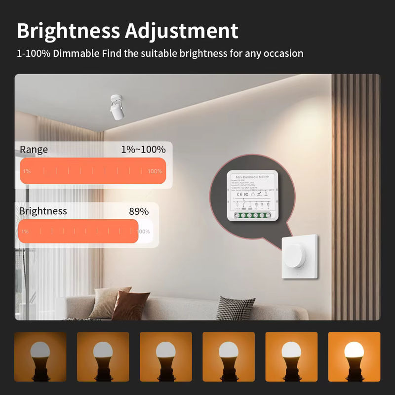 TNCE Tuya WIFI LED Dimmer Schalter Modul zur Helligkeitssteuerung mit Sprachsteuerung für Alexa und Google Home - Bild 2