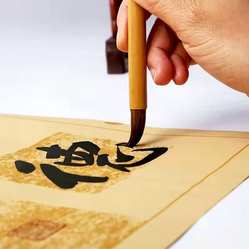 Emenne 10-teiliges professionelles chinesisches Kalligraphie-Pinsel-Set aus Bambus mit Aufbewahrungstasche für traditionelle chinesische Malerei - Bild 4