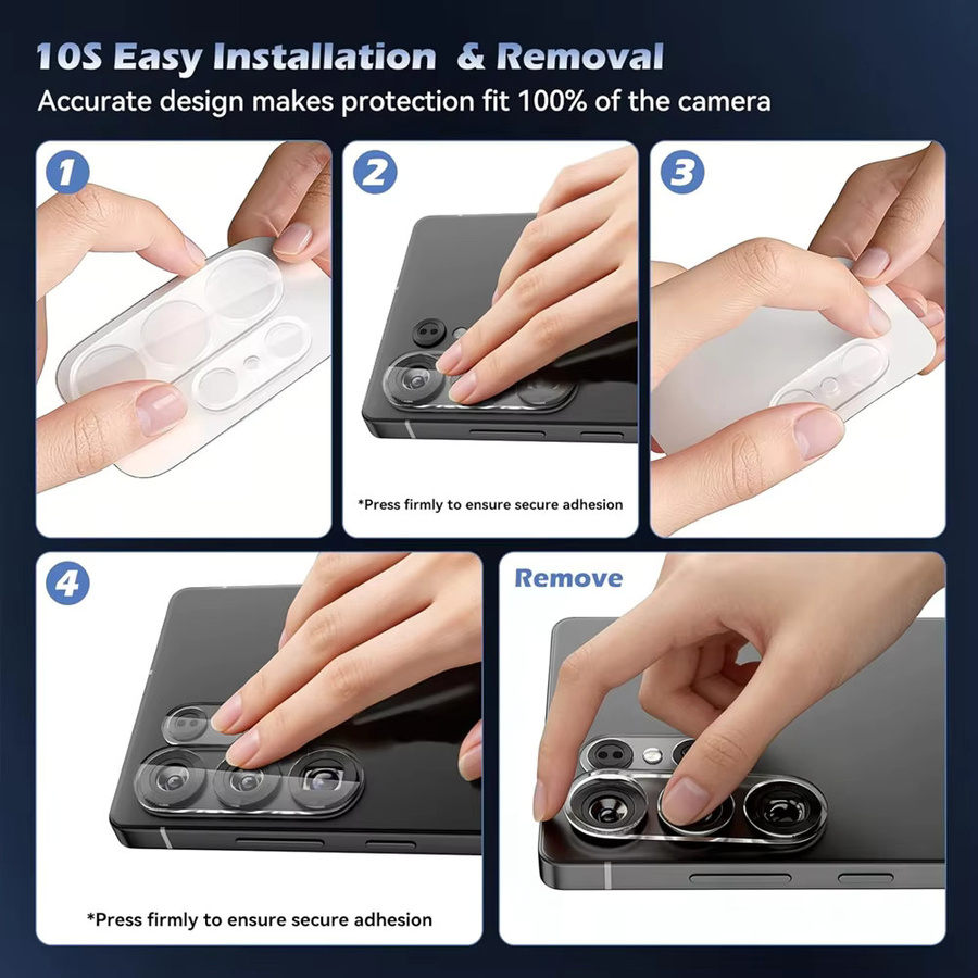 Set aus 1 bis 5 Kameraschutz aus gehärtetem Glas für Samsung Galaxy S26 S25 S24 S23 S22 Ultra Plus, transparente Rückseiten-Objektivabdeckung für HD-Klarheit - Bild 2
