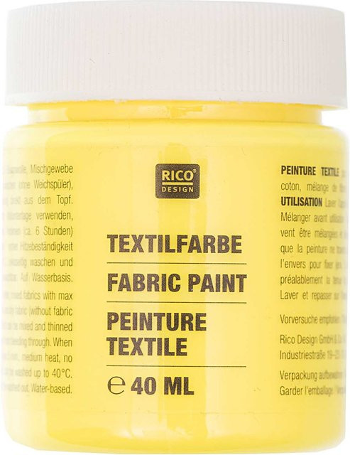 Rico Design Textilfarbe in Neongelb - Bild 1