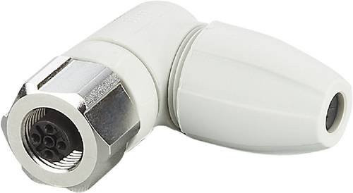 ifm Electronic EVF570 Sensor-Aktor-Steckverbinder, unkonfektioniertierte Buchse, gewinkelt, Polzahl 5, Farbe: Weiß - Bild 1