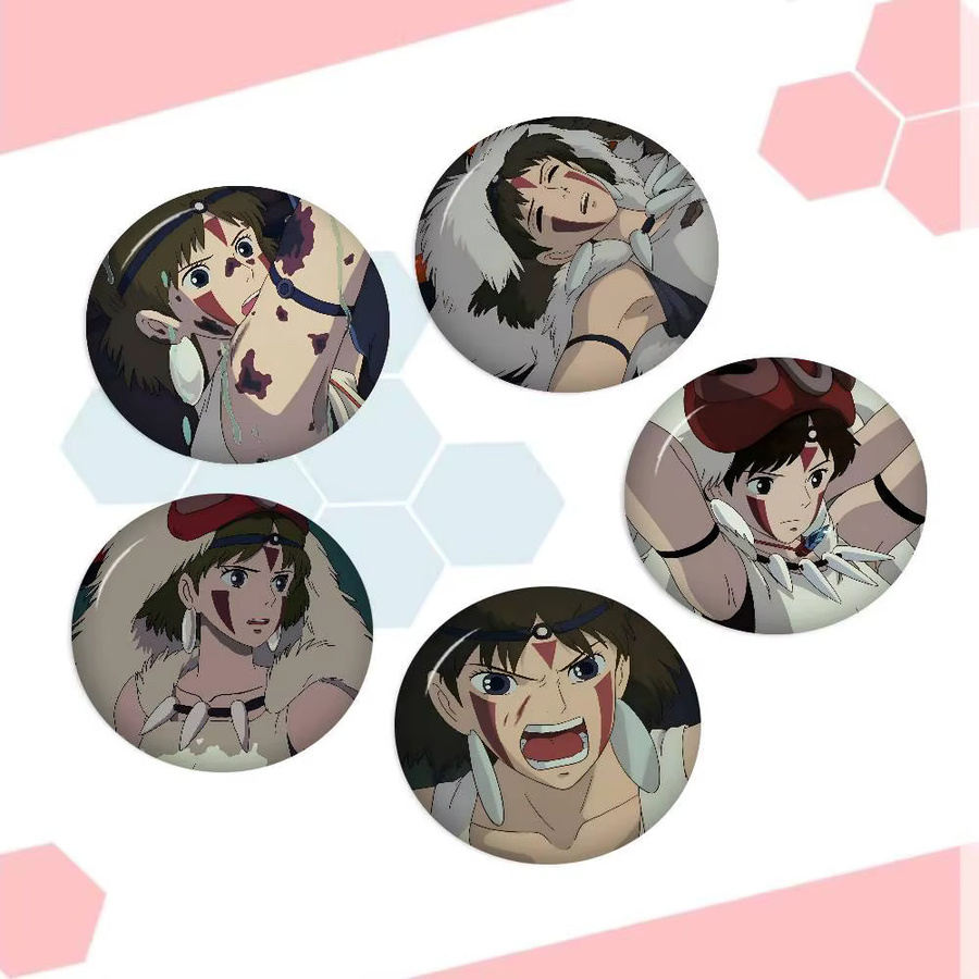 Mesuca Brosche, Anime, rund, Unisex - Bild 2