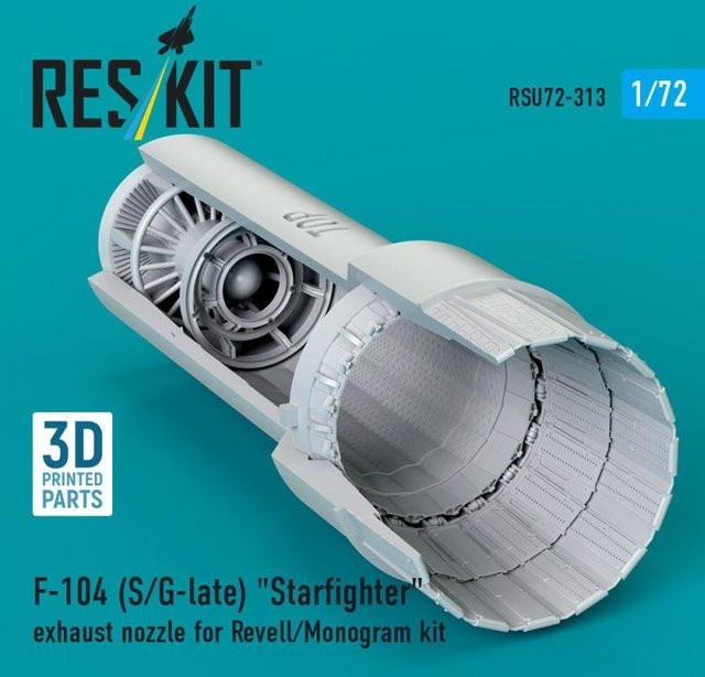 Revell F-104 Starfighter Exhaust nozzle, 3D Printed - Bild 1