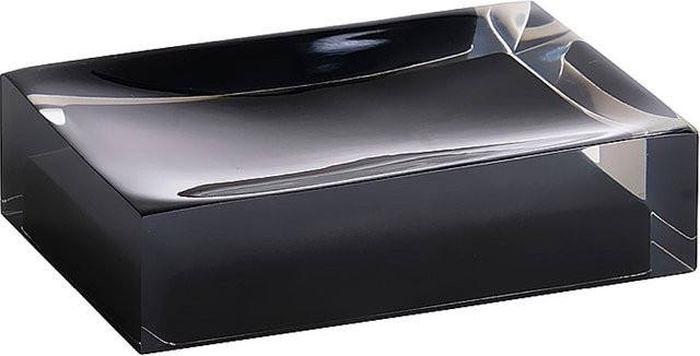 Brillantbad BISTA Seifenablage aus Polyresin in Schwarz, B/T/H: 11 x 3 x 7 cm - Bild 1