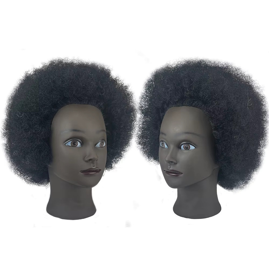 Simnient Frisierpuppe, 8 Zoll, 100% Echthaar, Lockiges Haar, Unisex - Bild 3