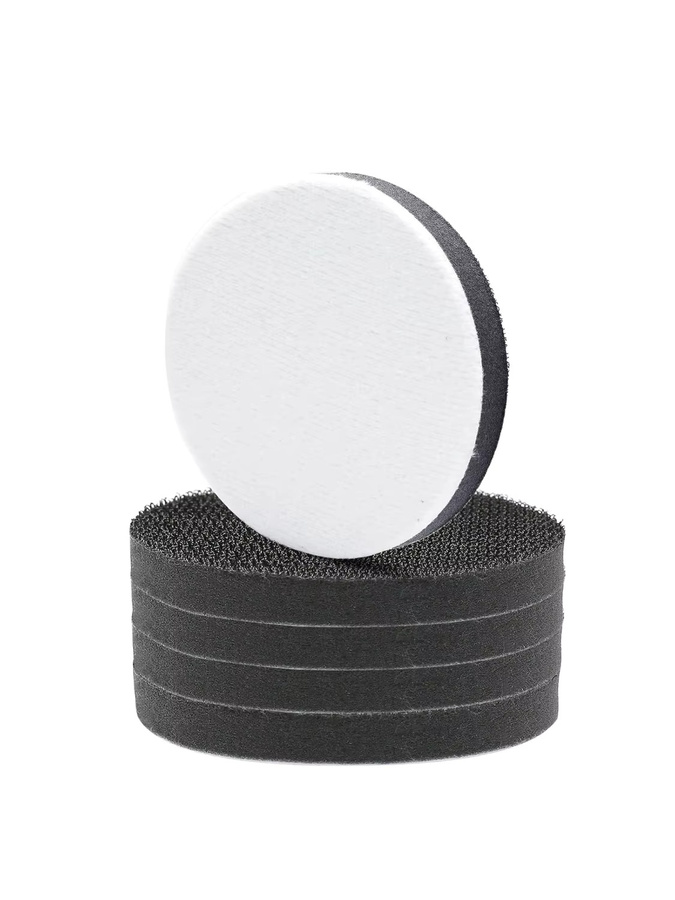 3er-Pack Klett-Schaumstoff-Polierpads in Weiß, Durchmesser: 7,5 cm - Bild 7