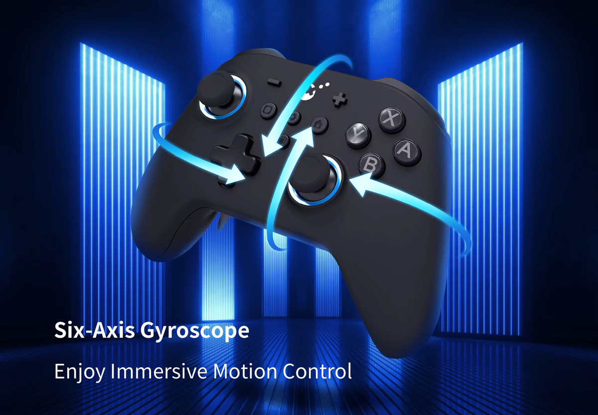 GuliKit KK3 MAX KingKong 3 Wireless Controller mit Hall-Joystick, Bluetooth-Gamepad für Nintendo Switch OLED, PC, Android und iOS in Schwarz und Grau - Bild 5