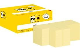 Post-it Haftnotizen Notes Promotion Gelb, PEFC-zertifiziertes Papier, 2400 Stück - Bild 1