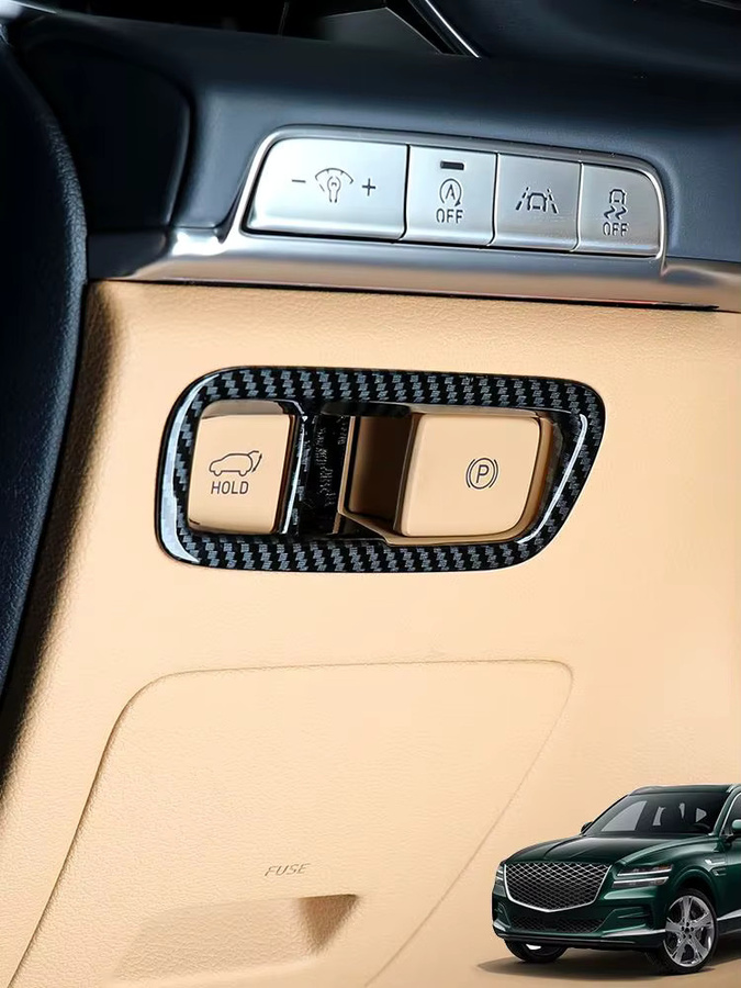 Genesis GV80 2021-2025 Zubehör Elektronische Bremsen Schalter Rahmen Abdeckung für Linkslenker - Bild 4