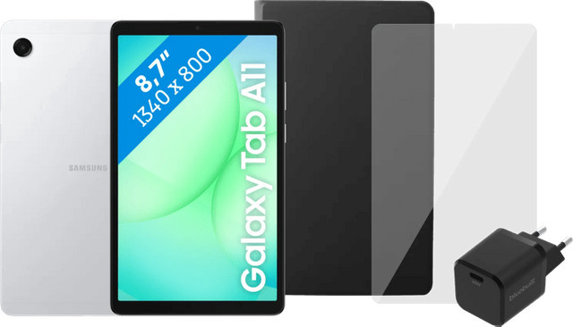 Samsung Galaxy Tab A11 Tablet 8,7 Zoll 128GB Wi-Fi Silber mit Zubehörset - Bild 1