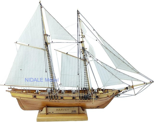 Binchi Klassiker Antikes Schiff Modellbausatz, Holz, white - Bild 1