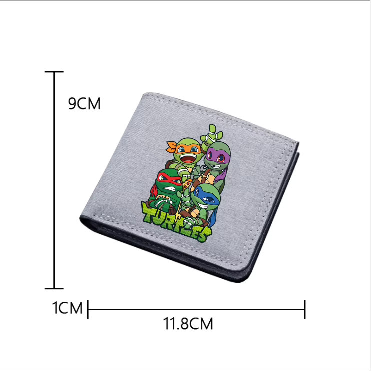 Bandai Teenages Mutants Ninjas Turtles Jungen-Geldbörse, Cartoon-Kartenhalter, faltbar - Bild 2