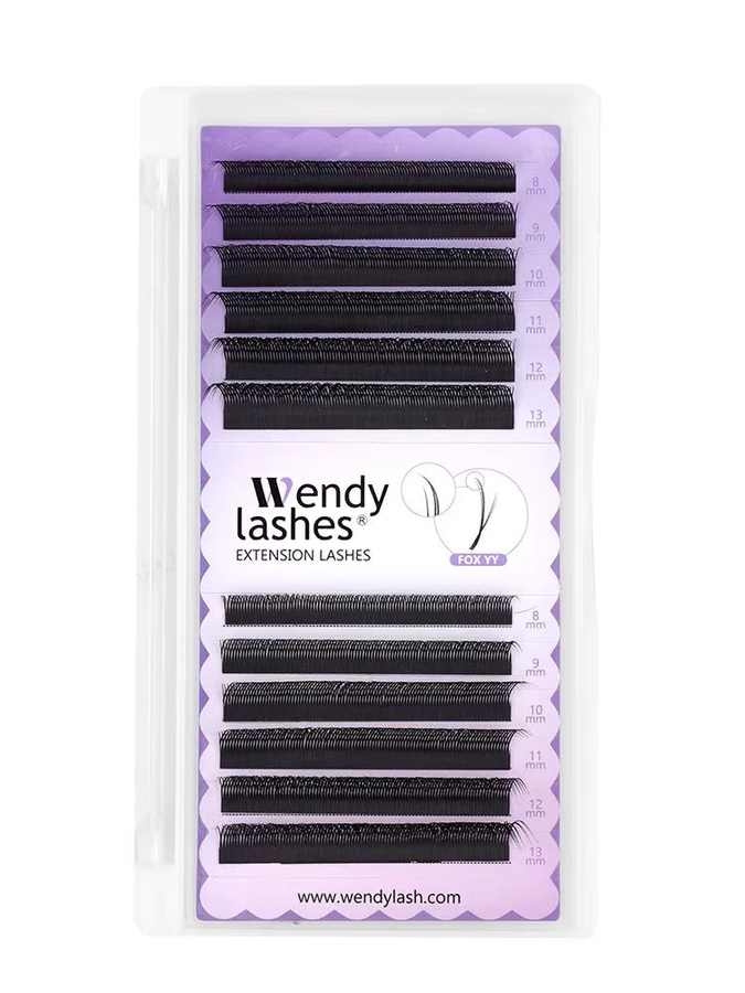 Wendy Lashes Wimpernverlängerung YY-Form, 8–13 mm, 12 Reihen - Bild 5