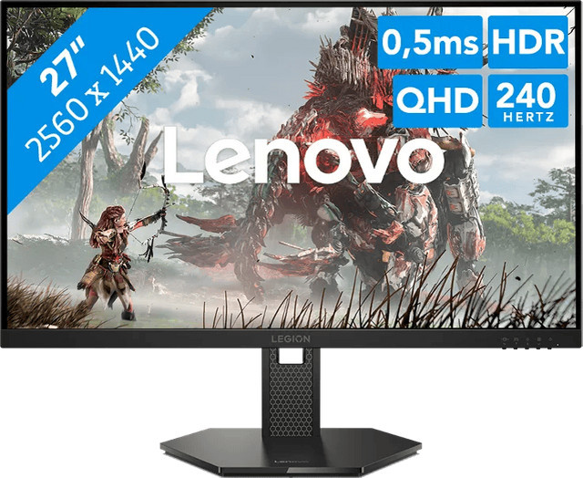 Lenovo Legion 27Q-10 Gaming Monitor, Schwarz, 27 Zoll, QHD IPS, 240 Hz, 0,5 ms - Bild 2