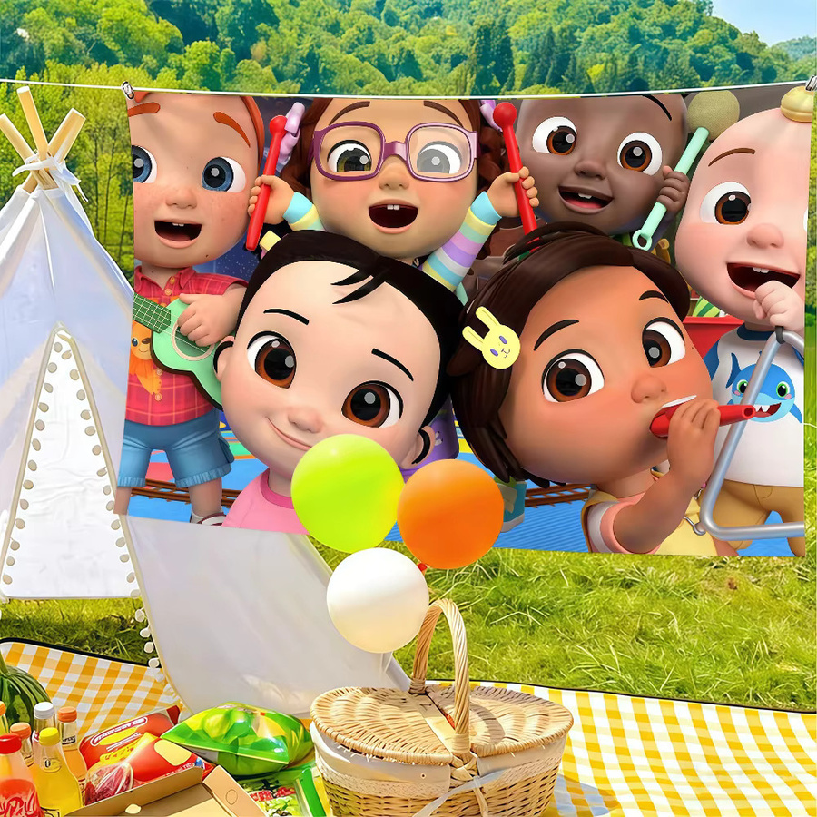 CoComelon Banner Flagge für Kinder als Wanddeko in Multicolour, B/H: 60 x 40 cm - Bild 3