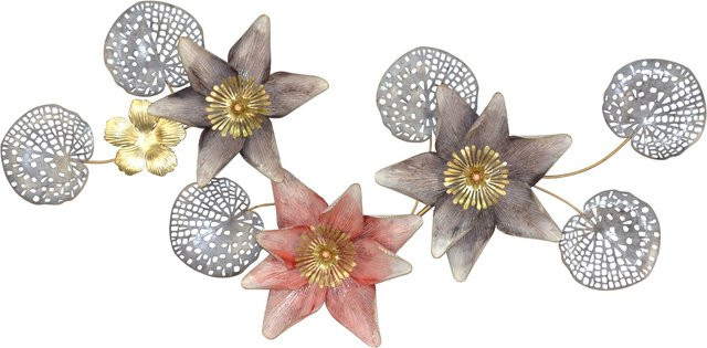 Wanddekoobjekt Verena von möbel direkt online mit floralem Blüten- und Blättermotiv in Multicolor - Bild 1