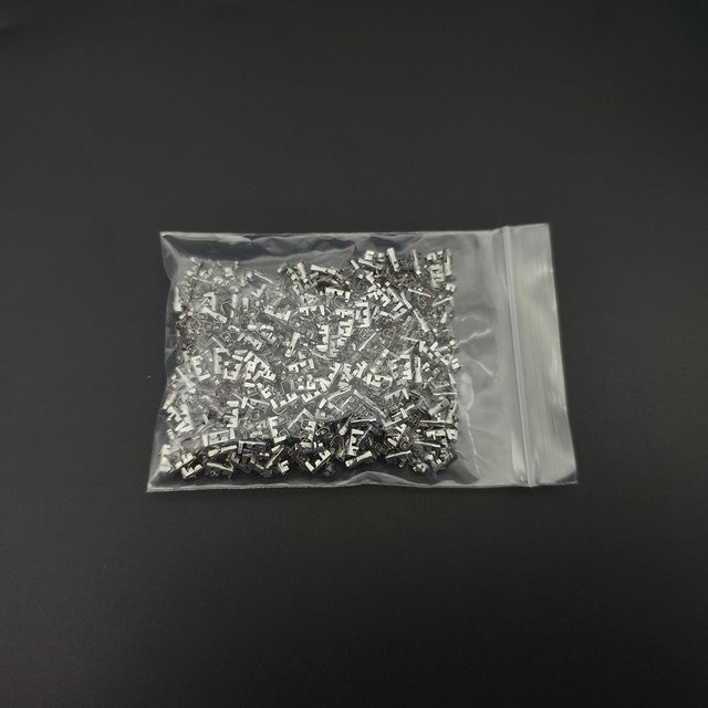 JST XH 2.54 Metallstifte, silberne weibliche Crimp-Anschlüsse für Kabelverbinder, 500 Stück - Bild 1