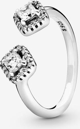 Wucifang Jewelry Ring, 925 Silber, Roségold, Kristall, Damen - Bild 1