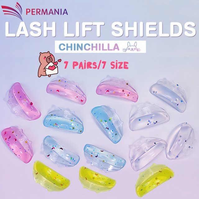 PERMANIA Lash Lift Pads, 7 Paar, Silikon, Unisex - Bild 1