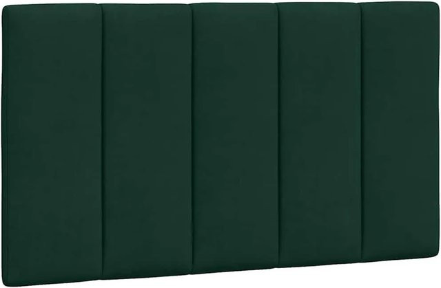 vidaXL Kopfteil-Kissen Hanko Dunkelgrün aus Samt, Breite: 90 cm, Höhe: 45 cm, Tiefe: 3 cm - Bild 1