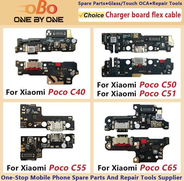 Xiaomi USB Lade Dock Board für Poco C40 C50 C51 C55 C65 C75 5G Ladegerät Port Stecker Flex Kabel Reparatur Set in Multicolour - Bild 1