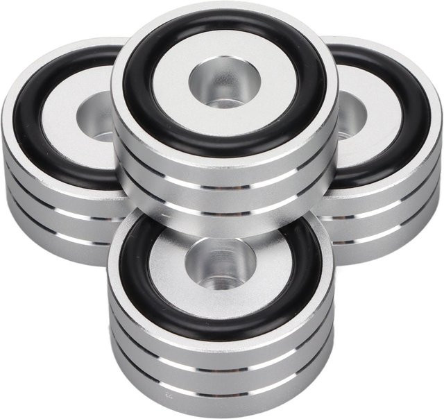 Koogeelife Lautsprecher-Isolationsspikes SP4010 Set, 4 Stück, Silber, Durchmesser: 4 cm, Höhe: 2 cm - Bild 1