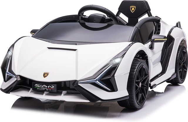 HOMCOM Lamborghini Kinderauto, mit Fernbedienung, Weiß, ab 3 Jahre - Bild 1