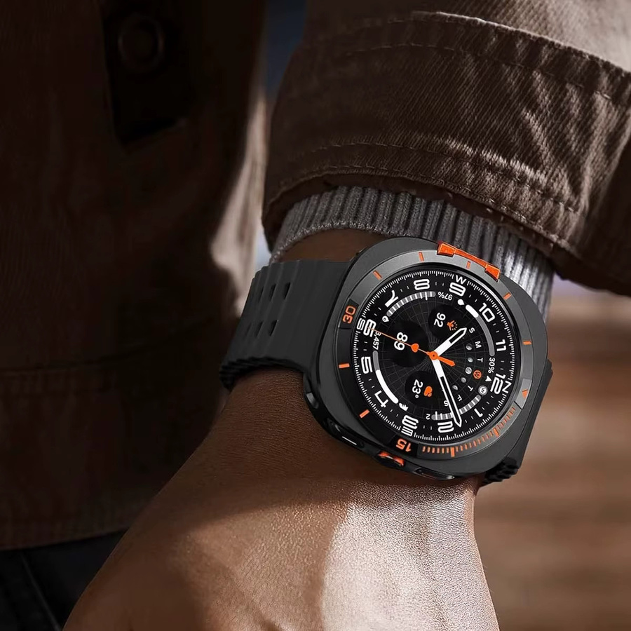 OAKCHARM Metall-Schutzhülle für Samsung Galaxy Watch Ultra, Schwarz - Bild 4