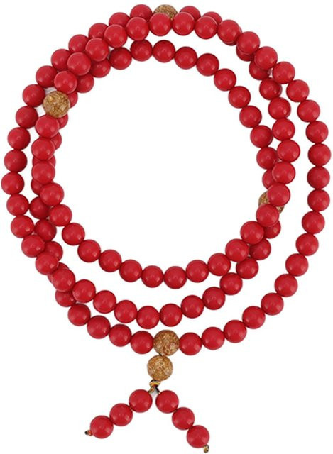 Neoglint Armband, Natürlicher Zinnober, Rot, Unisex, 8 mm - Bild 1