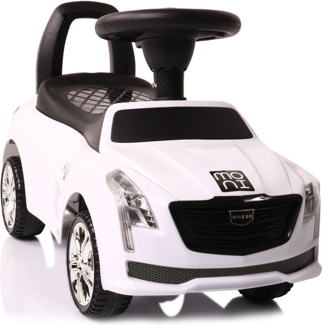 Moni Leopard Kinderauto Rutscher mit Musikfunktion ab 18 Monate weiss - Bild 1