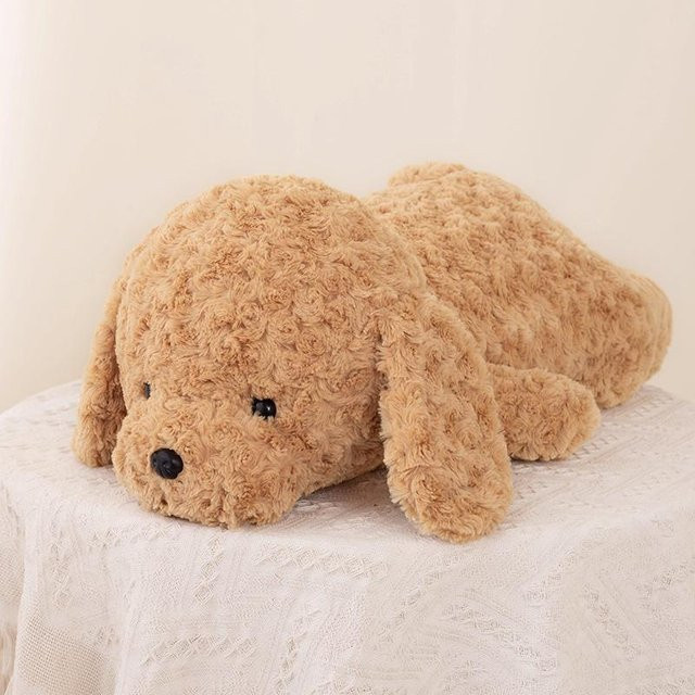 Binchi Fitness Teddyhund Plüschtier, braun, weiß, ab 14 Jahren - Bild 1