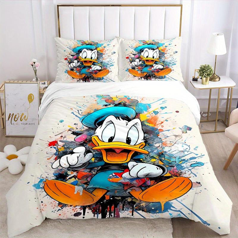 3-teiliges Donald Duck Kunst Bettwäsche-Set von cy seven in Multicolour, bestehend aus Bettbezug und Kissenbezügen, B/H: 135 x 200 cm - Bild 3