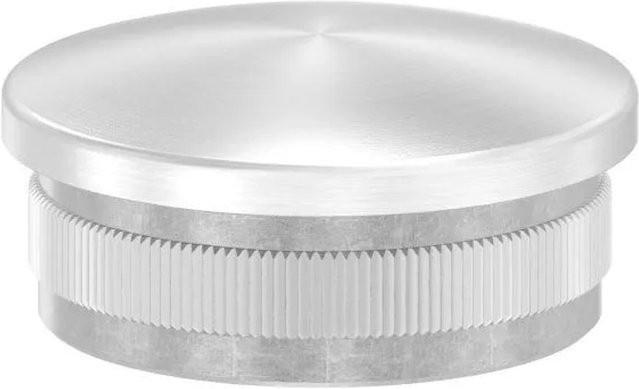 FeNau Einsteckkappe aus Edelstahl V2A für Rohr Ø 42,4 mm, gewölbt, Farbe Silber - Bild 1