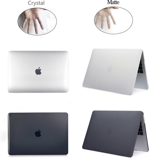 Transparente PVC Laptop-Hülle für Apple MacBook Pro 16 Modell A2141, Matte Schutzhülle für das 2019er Modell - Bild 1