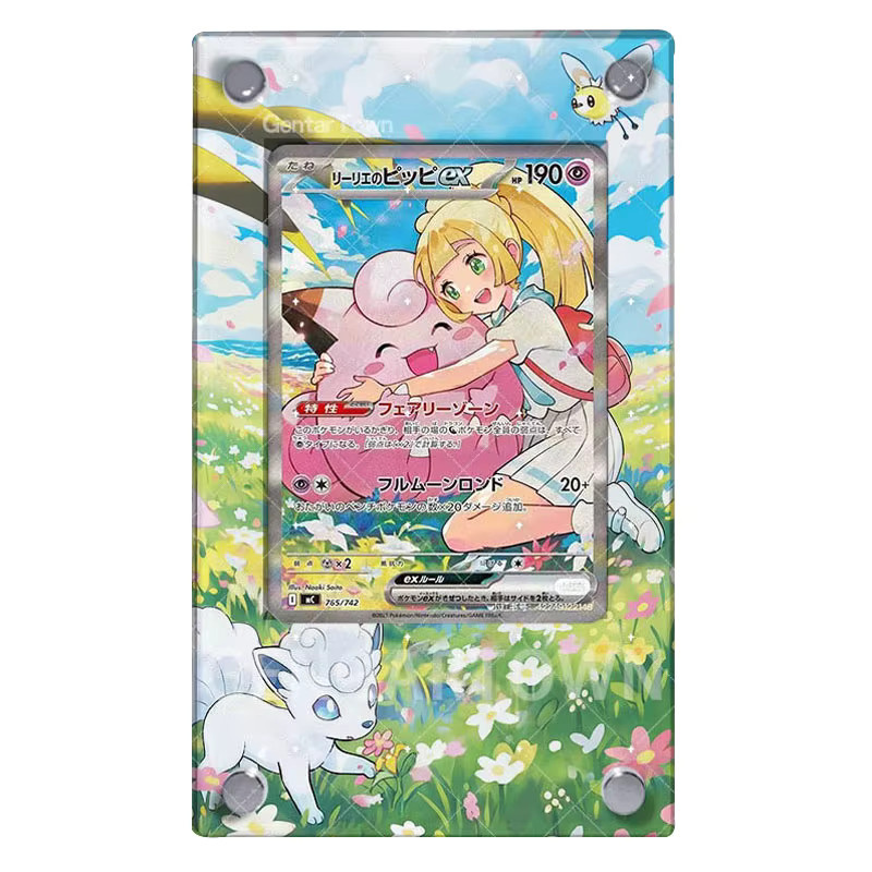 TAKARA TOMY Pokémon Lillie Kartenständer, Acryl Fotorahmen, Clefairy Erika Collection - Bild 2