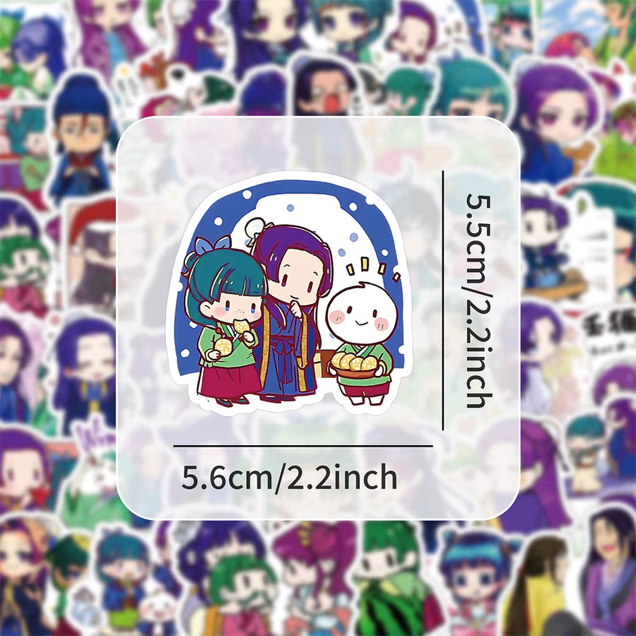 Bandai Apothecary Diaries Anime Aufkleber Set Maomao Cartoon Sticker in Multicolor - Bild 3
