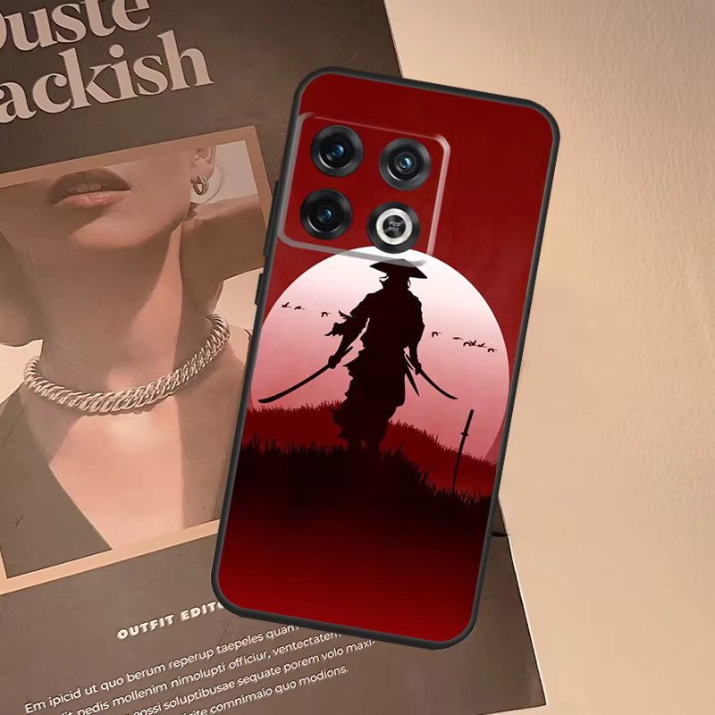 Japan Ninja Samurai Rote Sonne Handyhülle für OnePlus Modelle in Rot - Bild 2