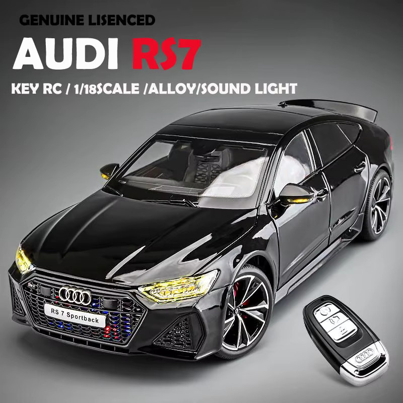 WELLY Audi RS7 Sportback, Automodell, 1:18, Metall, Schwarz - Bild 3