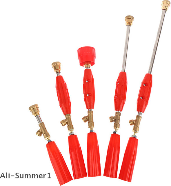 Hochdruck Gartensprühdüse mit einstellbarer Sprühstange in Rot - Bild 1