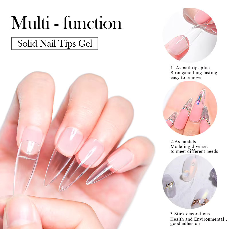MEET ACROSS Gel-Aufkleber für Nagelspitzen, Clear, Unisex - Bild 2